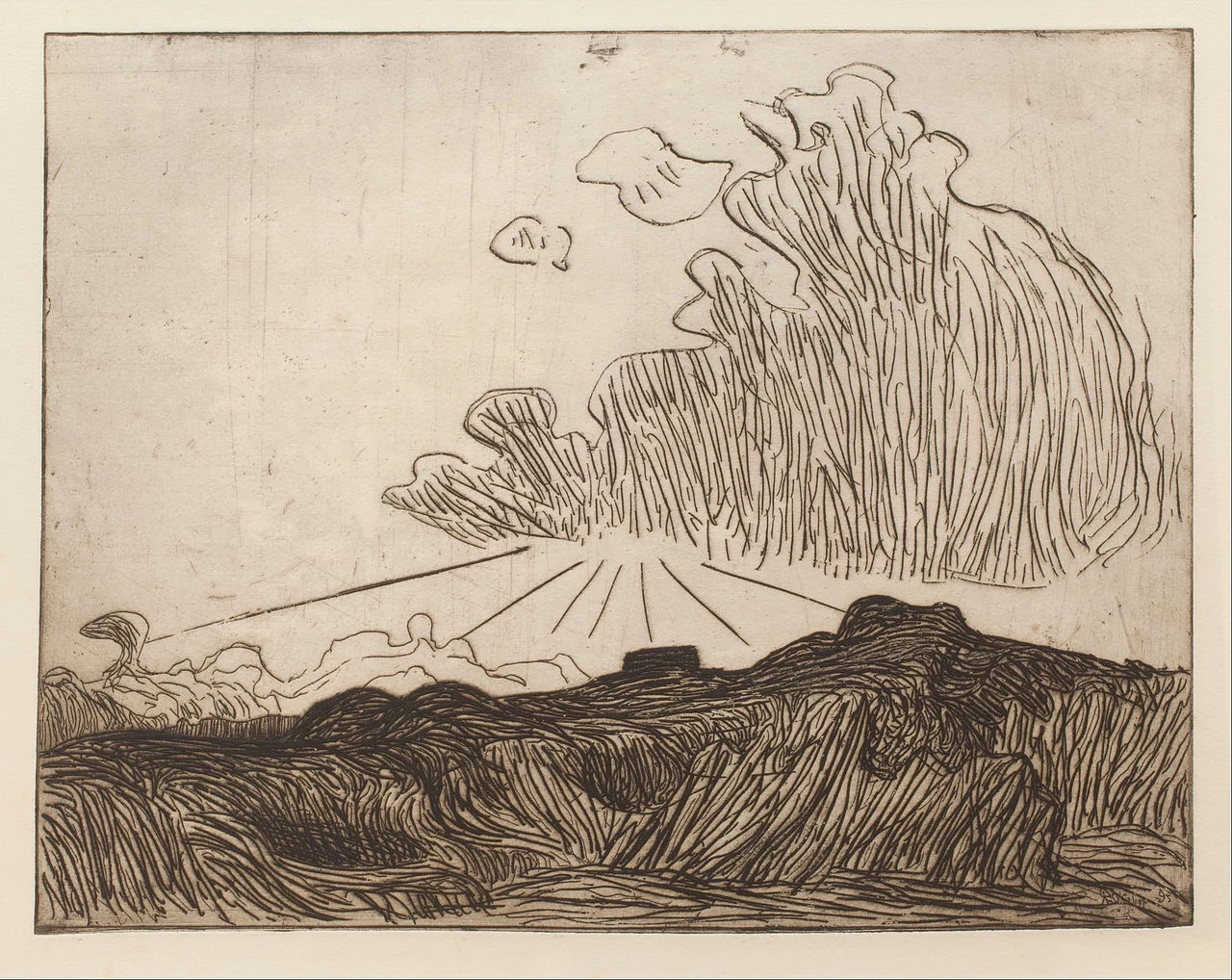 Effetto di sole in una nuvola - Museo d'arte di Indianapolis